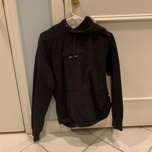 Supreme black box logo hoodie